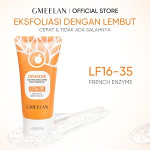 GMEELAN 3PCS Set Exfoliating Gel Scrub Blood Orange 50g+Gluta Lazy Cream 30g+Skin Care Essential Oil Soap 100g