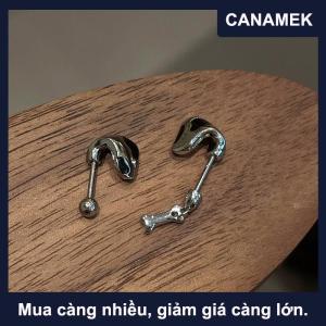 【CANAMEK】 1 cái tai Dalmatian xương tai móng tay thép không gỉ dễ thương Bông tai cho phụ nữ cơ thể đâm thủng phụ kiện