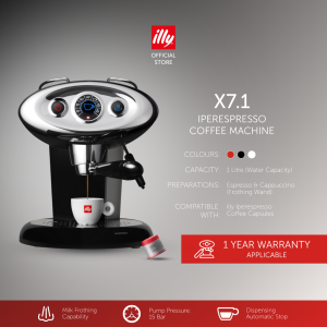 X7.1 iperEspresso Machine (Black/Red/White)