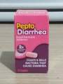 Pepto Diarrhea Bismuth Subsalicylate, Anti-Diarrhea, Kills Bacteria to Relieve Diarrhea, 12 caplets. 