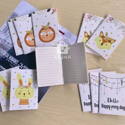 Notes Mini Warna Random Buku Tulis Kecil Alat Tulis Sekolah Kantor Nota Toko Buku Catatan Saku Planner Pocket Book Memo Lucu Mudah Dibawa Diary Shopping Arena Malang