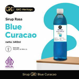 Gkc Heritage Sirup Blue Curacao / Syrup Minuman 640ml