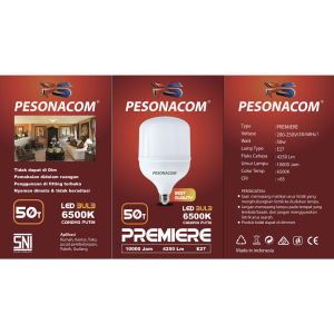 Bohlam Pesonacom Premiere Lampu LED Jumbo Tabung Rumah Kantor Terang 10W 15W 20W 30W 40W 50W 60W -Zs