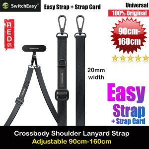 Switcheasy Easy Strap Phone Strap Crossbody Lanyard Shoulder Holder Card Link Adjustable Strap Multiple Hand Design for any closed-bottom phone case
