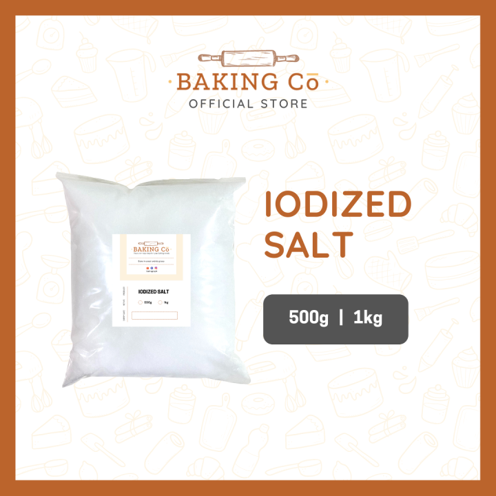 Baking Cō Iodized Salt 500g/1kg Lazada PH