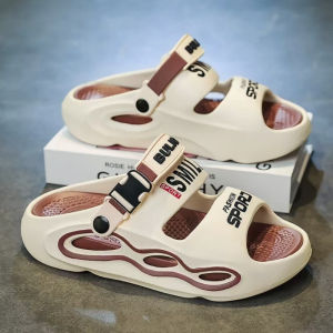 2025 MenS New Summer Thick-Soled Slippers Coconut Non-Slip Outdoor Sports Beach Sandals For Men