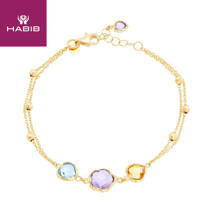 Habib jewel white hot sale gold bracelet