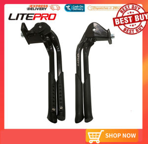 Litepro 20 28Inch Double Kickstand Road Mountain Bicycle Foot Support Parking Rack Bracket Aluminum Alloy Adjustable