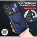 Oppo A3 Pro 5G 2024เกราะกันกระแทกกดดึงกล้องเคสป้องกันสำหรับ Oppo A3 Pro A3Pro 3A OppoA3Pro 5G 4G 2024เคสแหวนแม่เหล็กในรถยนต์กรอบเคสโทรศัพท์ฝาหลัง. 