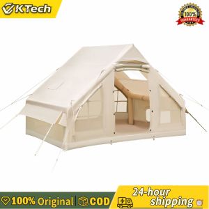 【Free Shipping】 Quick-Inflate 6.3m² Camping Tent with Hand Pump for Family Outdoor Adventures