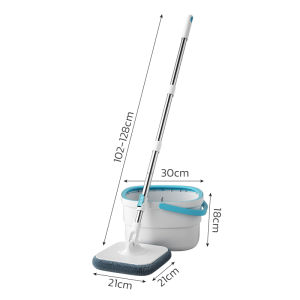 ไม้ถูพื้น ไม้ถูพื้นถังปั่น ไม้ม็อบพร้อมถังปั่น ผ้าม็อบ 1ชิ้น 2ชิ้น ไม้ถูพื้นแบบปั่น หมุนได้ 360 องศา แข็งแรง ทนทาน Simple Cleaning