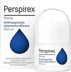 [จัดส่งจากประเทศไทย] Perspirex Antiperspirant Roll On Strong 20ml. โรลออน ระงับเหงื่อ ระงับกลิ่นกาย สีฟ้าเข้มสำหรับคนเหงื่อมากเป็นพิเศษ