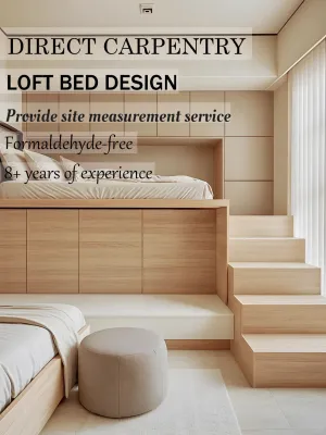 【SG Local Contractor】【Custom Furniture】Bedroom Renovation /Loft Bunk Bed/ Kids Bedroom Design /Storage bedframe/ Study Table / Wardrobe/ Local Carpentry works