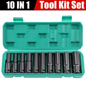 reaim Impact Socket Set – 10PCS (8–24mm) / 20PCS (8–32mm) Deep Box Wrench Set with Converter & Reducer