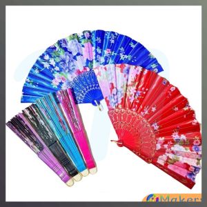 Makery Silk Foldable Fan Hand Fan Chinese Classical Fans Gift