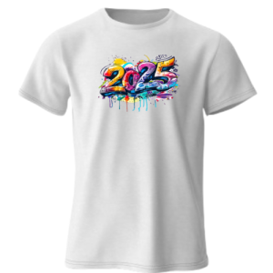 New Year T shirt Design 2025 KIDS  under Yalex High Quality Cotton  for Stylish Short Sleeve Menswear Round Neck  Cotton Casual Crew Neck White Streetwear Lingerie Human Fitted Tops Tropical Comfort Style Basic Casual Wear Tshirt Day Outfit Soft