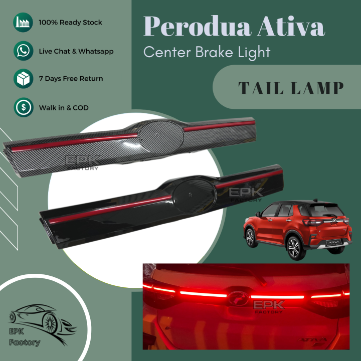 Perodua Qve Rear Light Perodua Ativa LED Center Light Rear Brake Light LED DRL Daytime Running ...