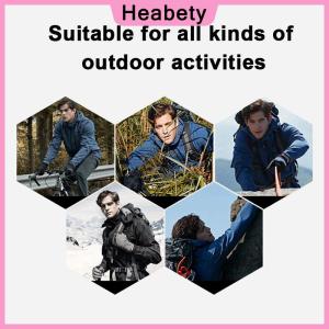 Heabety  -20℃ Winter Warm Fleece Gloves Men Thermal Cycling Snow Thick Gloves Polar Fleece Mittens For Male Snow Sports Windproof Gloves