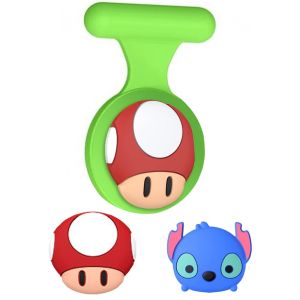 AirTag Holder for Kids Hidden Case for Air Tag Brooch Pin Portable Than Bracelet Necklace Watch Band Wristband GPS Tags Accessories for Boys