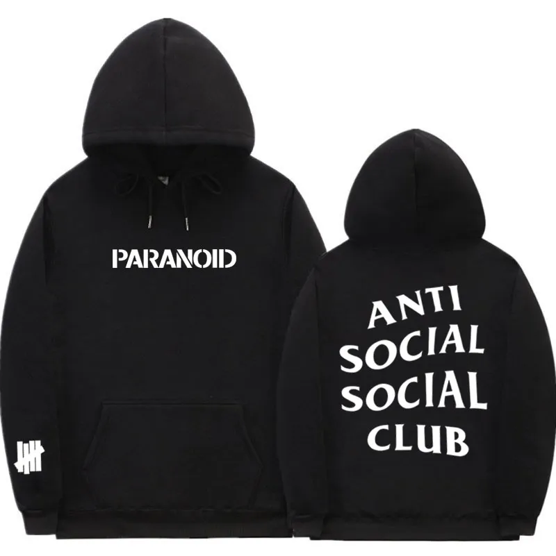 New ANTI SOCIAL SOCIAL CLUB ASSC Print Women Men Hip Hop Pullover