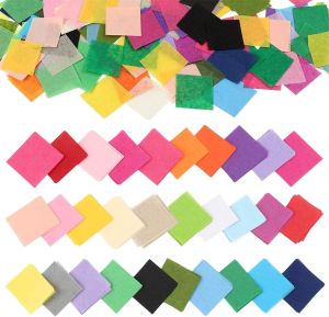 Outuxed 4800pcs 1Inch Tissue Paper Squares 30 Assorted Colors Precut Craft Paper Tissue Paper Squares for Arts Craft DIY Scrapbooking Scrunch Art and Any Kid Art Projects