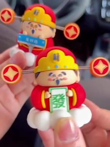 【Ready Stock】Cute Cartoon God of Wealth Handmade Office Desktop Decoration Zhaocai Bookdesk Car Decoration Car Decoration Car Decoration可爱卡通财神爷手办办公室办公桌面摆件招财书桌车载装饰品车摆件
