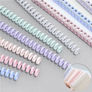 DSIUY 10 Colors Album Binder Binding Clips Binding Combs Loose-leaf Paper Book Scrapbook Binder A4 Notebook Binding Clips 30 Holes Circles Ring