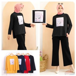 YG || SETELAN NEW MEYDEY GAMBAR PRINTING DTF FIT XXL LD 114 CM.