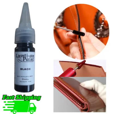 Lunti-An Smaller Size (10ml) Rubber Lining Coat - Edge Paint Malapot High Viscosity with Pointed Tip Cover for Easy Application for your Leather Bags Furniture and other Leather products