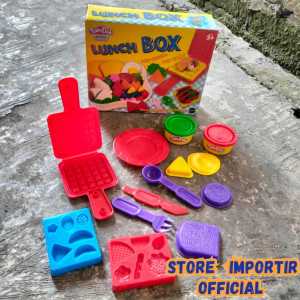 Mainan Lilin Fundoh Chef Creations Lunch Box 28053 Fun Color Fun Time | Mainan Satu Set Lunch Box Dan Cetakan Murah Kemasan Kardus | Mainan Edukasih Plastisin Playdoh