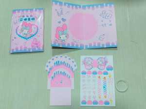 Mainan Anak Diy Quiet Book / Buku Aktivitas Kreasi Anak Handmade Motif Sanrio Kuromi Melody Gift set