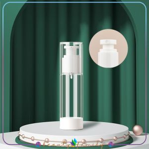 BF-C1123 Botol Airless Pump Lotion Transparant 15ml 30ml 50ml Travel Size / Botol Lotion Refillable