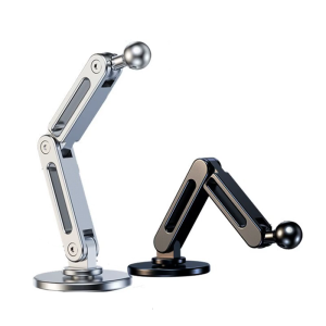 Multipurpose 17mm Ball Mount Aluminum Base Rotatable Phone Holder Simple Installs for Car Truck & Home Magnetic Stands