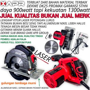 Circular SAW laser DEKWE dk25 promax sirkel gergaji listrik potong kayu kuat awet mewah murah sahabat tukang kayu