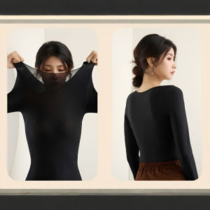 [Self-Heating Warm Clothes!] Soft Thin Fabric Skin Care Clothes Warm Underwear Breathes Freely Doesnt Make You Suffocated