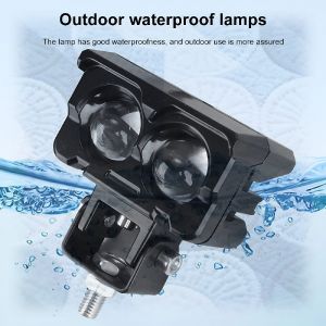 MOFOX LED Spotlight for Motorcycle & Off-Road Vehicles – Dual Color 40W Waterproof Madali I-install Super Bright