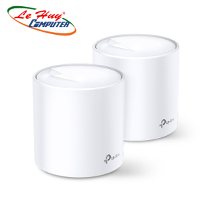 Bộ phát wifi 6 TP-Link Deco X60 2-Pack (Chuẩn AX/ AX5400Mbps/ 4 Ăng-ten ngầm/ Wifi Mesh/ 55 User) - Hàng chính hãng