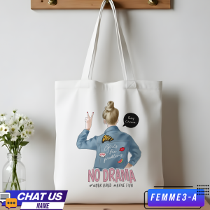 FEMME VECTOR Personalized Canvas Bag Editable Name at the back (Regular Poly Canvas w/Button & Canvas w/Nylon Strap) Personalized Giveaway