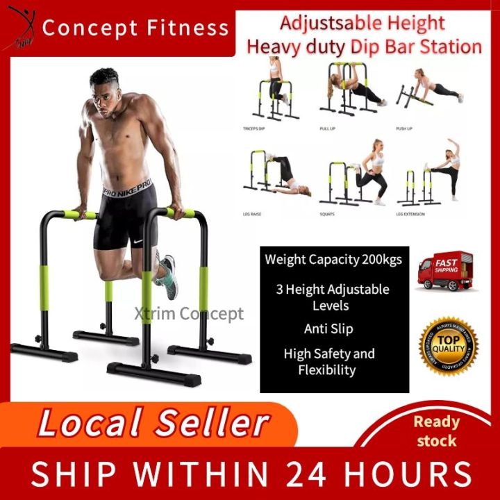 Adjustable Height Dip Bar Dip Stand Station Heavy Duty Ultimate