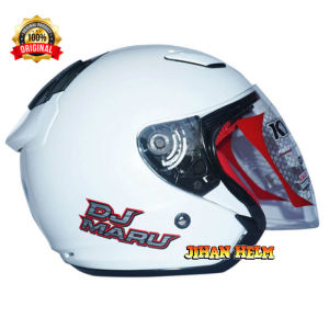 helm kyt / helm kyt dj maru solid fire red termurah