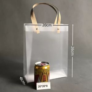 PVC Loot bag Small gift bagBbags for gifts Clear paper bag PVC hand bag Transparent bag women Y27