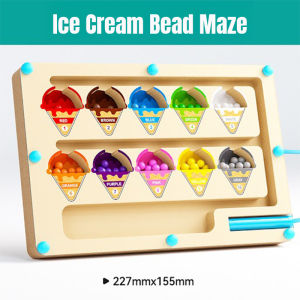 Baby Pro Kids Magnetic Color Sorting Maze Board Game Early Educational Counting and Sequencing