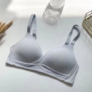 M&C Women Cotton Comfortable Bra Underwear Push Up Bra Brassiere Female Criss Cross Bralette Rimless Bra Soft Thin Foam Bra Lingerie Strechable Bra