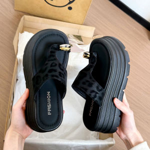 Free Shipping WomenS Thick-Soled Slippers For Summer 2026 New Style Soft-Soled Toe-Covering Fashionable Platform Sandals WomenS Slip-On Shoes Trendy