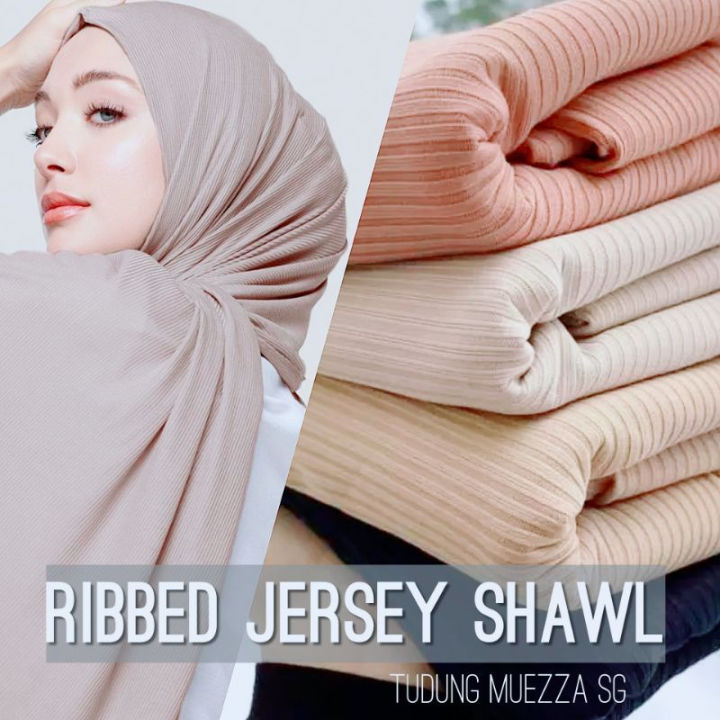 shawl jersey ribbed