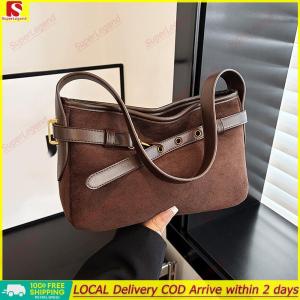 【Big Sale】 PU Leather Versatile Shoulder Bag Large Capacity Commute Bag for Women Ladies Work Shopping Travel Daily Use 【SuperLegend】