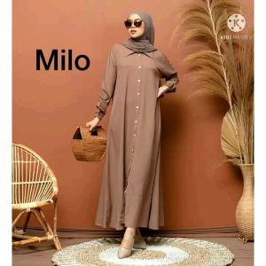 Gamis Kancing Depan Full Kekinian Terbaru 2021