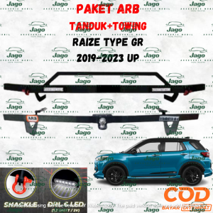 PAKET LENGKAP TANDUK DEPAN + TOWING BELAKANG BESI ARB RAIZE TYPE GR 2019-2023 UP