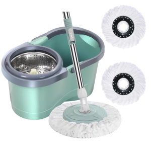 ถังปั่นไม้ถูพื้น หัวสแตนเลส+ถังปั่นสแตนเลส ไม้ม๊อบถูพื้น ไม้ถูพื้น ถังปั่นไม้ม๊อบ ไม้ม๊อบ พร้อมผ้า