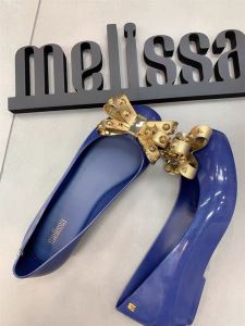 MELISSA DORA GOLD BOWTIE ( SIZE 35/36 - 39 ) FLAT SHOE